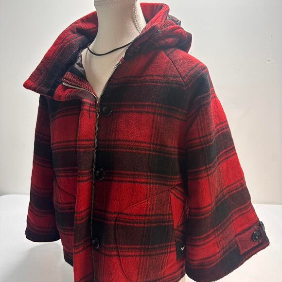 PINK Victorias Secret Vintage Coat With A Satin Hoodie Satin Lined Coat Size S - Picture 4 of 6